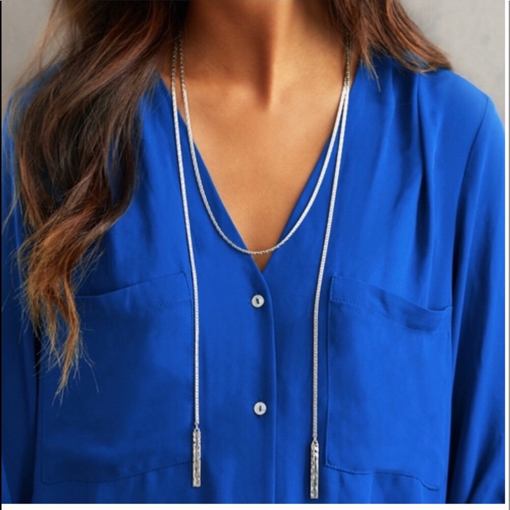 Hero Metal Lariat Necklace